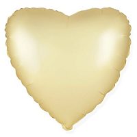 FM Сердце Пастель сатин GOLD 18"/45см