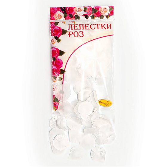 свадебные аксессуары, AC Лепестки роз WHITE 30гр.