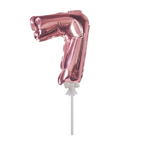 Y Шар самодув Цифра 7 Rose Gold 18см