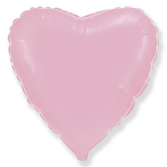 FM Сердце Пастель PINK 18"/45см