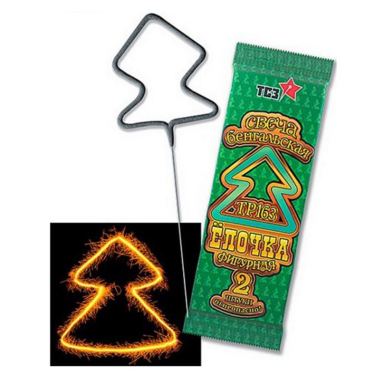 PIR 180мм Свеча Бенгальская Ёлочка 2шт