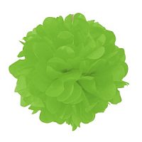 Помпон бумажный салатовый 20см 