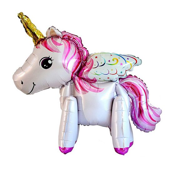 Y Фигура 83 Единорог с крыльями PINK 3D 54см Х 58см