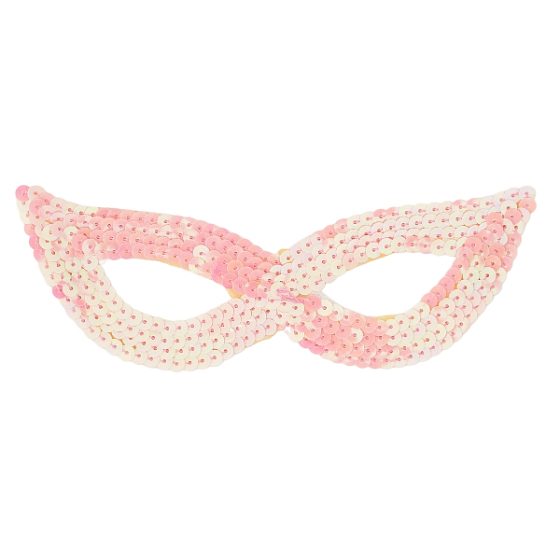 Y Маска с пайетками, розовая