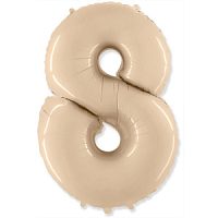 Фигура Цифра 8 Сатин Cream 40"/102см