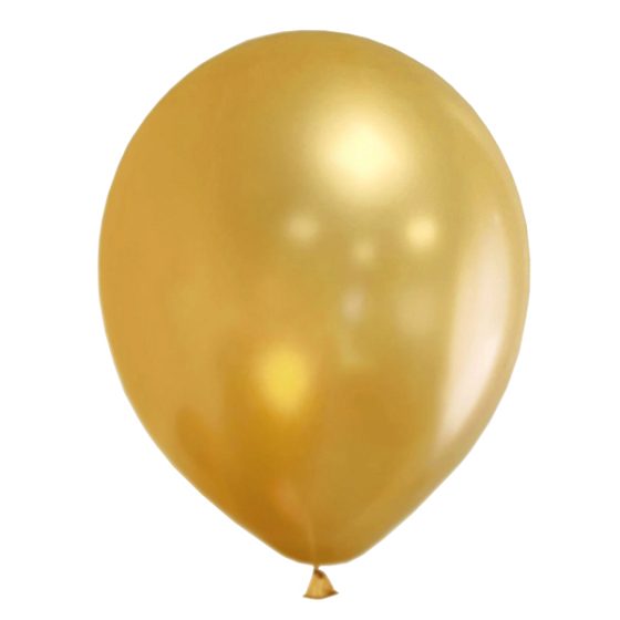 воздушные шары, M 12"/30см Металлик GOLD 025 100шт