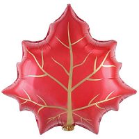 Фигура Кленовый лист красный 24''/60см