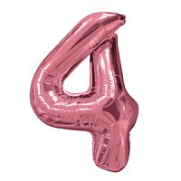 Фигура Цифра 4 Rose Gold 40"/102см