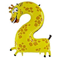 Фигура Цифра 2 Жираф 36''/91см