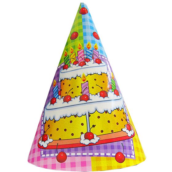 праздничные колпачки, PR Колпачок Торт (6шт.)
