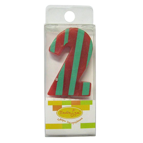 товары для праздника, свечи для торта, MC Свеча Цифра-мини 2