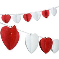 Гирлянда 3D Сердца 120см