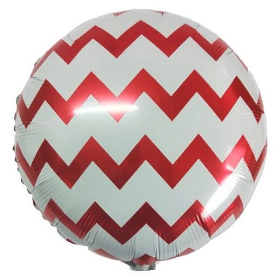 Y Круг 55 White Шеврон Red 18"/45см