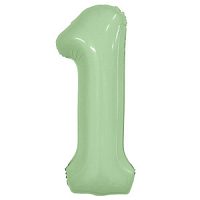Фигура Цифра 1 Slim Олива 40"/102см