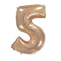 Фигура Цифра 5 Gold Rose 40"/102см