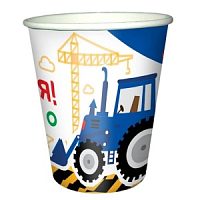 Стаканы бумажные С Днем Рождения Трактор 200мл 6шт