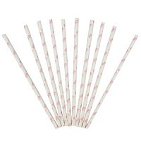 Трубочки для коктейля Короны розовые 12 шт