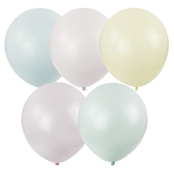 M 12"/30см Пастель Macaroons ассорти 100шт