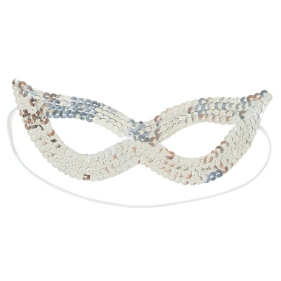 Y Маска с пайетками, серебро