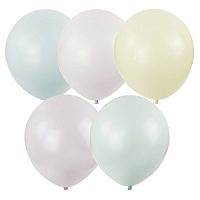 Воздушный шар 12"/30см Пастель Macaroons ассорти 100шт