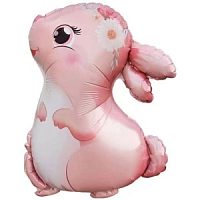 Фигура Зайчик розовый 28''/71см