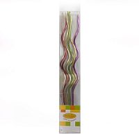 Свечи Спираль Metallic ассорти 6шт 13см