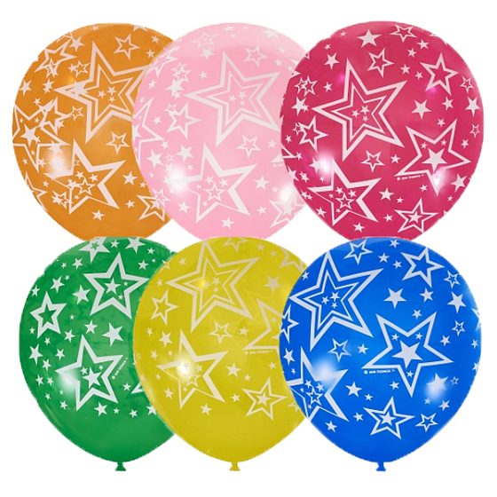 MP 12"/30см Декоратор (шелк) 5 ст. рис Звезды 25шт