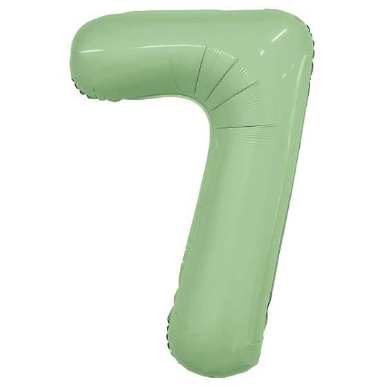 AU Фигура Цифра 7 Slim Олива 40"/102см