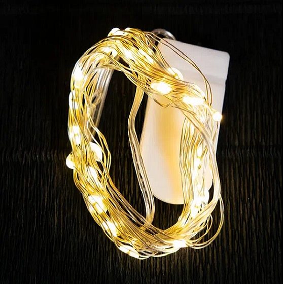 Y Светодиодная нить золотая 3м