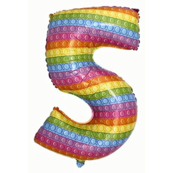 FM Фигура Цифра 5 POP IT 32"/81см