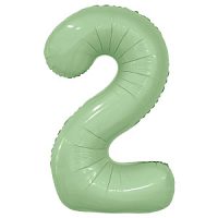Фигура Цифра 2 Slim Олива 40"/102см