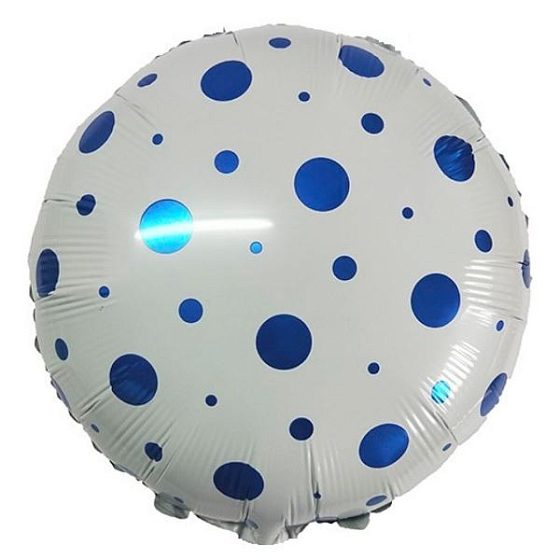 Y Круг 53 White Конфетти Blue 18"/45см