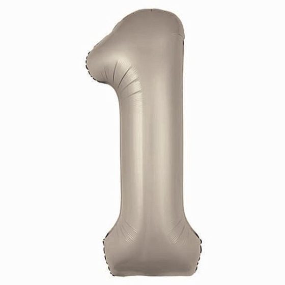 AU Фигура Цифра 1 Slim Мистик крем 40"/102см