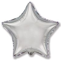 Ультра Звезда SILVER 30"/76 см фольгированный шар