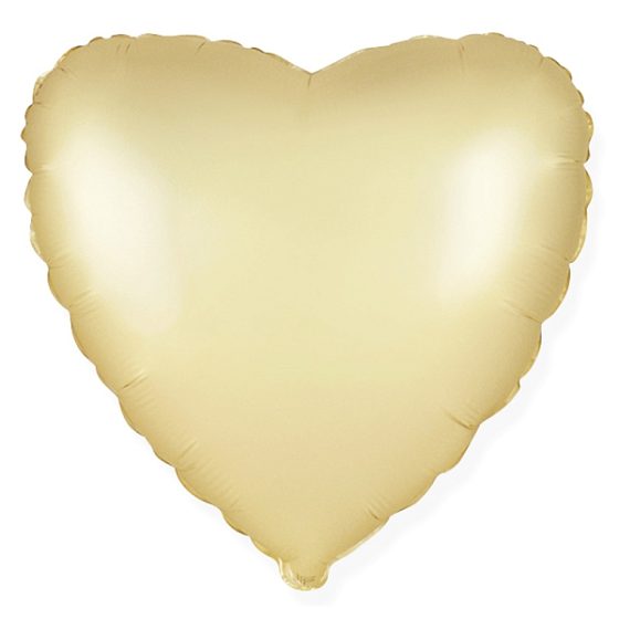 FM Сердце Пастель сатин GOLD 18"/45см