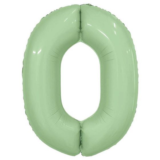 AU Фигура Цифра 0 Slim Олива 40"/102см