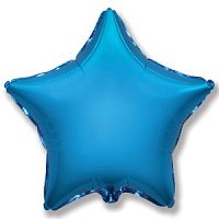 Ультра Звезда BLUE 30"/76 см фольгированный шар