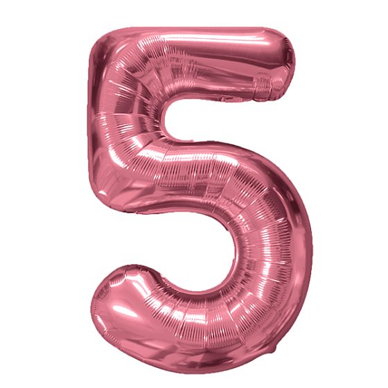 Y Фигура Цифра 5 Rose Gold 40"/102см