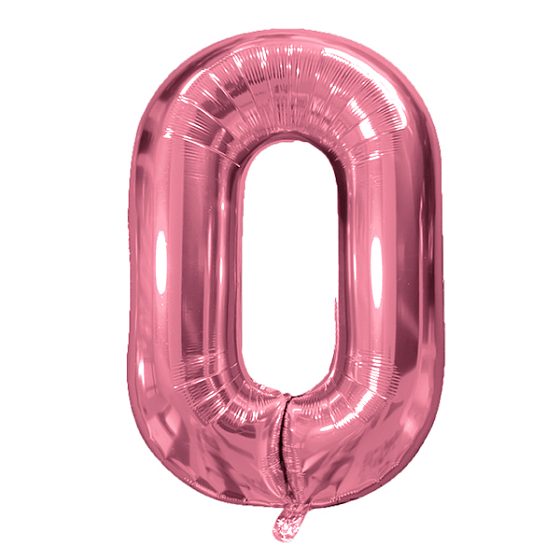 Y Фигура Цифра 0 Rose Gold 40"/102см