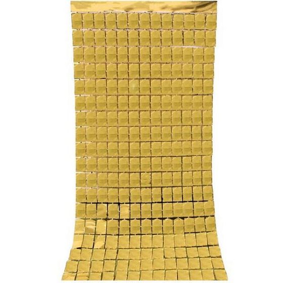 Y Занавес Диско Золото 1м х 2м