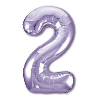 Фигура Цифра 2 Лаванда 40"/102см