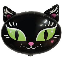 Фигура Кошка Черная 64см х 65см
