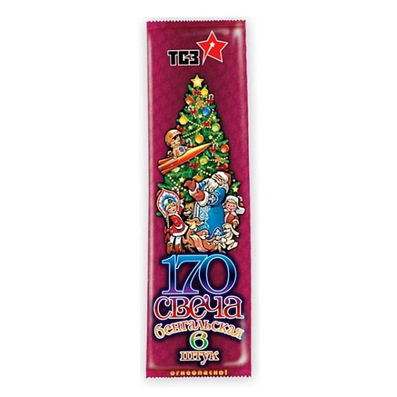 PIR 170мм Свеча Бенгальская 6шт