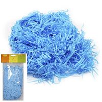 Декоративный бумажный наполнитель голубой 30 г