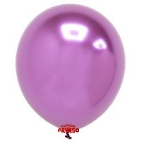 Воздушный шар 12"/30см Хром Platinum Luxe Pink 25шт 