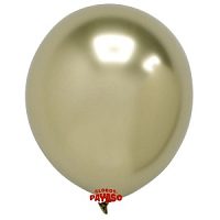 Воздушный шар 12"/30см Хром Platinum Luxe Gold 25шт 
