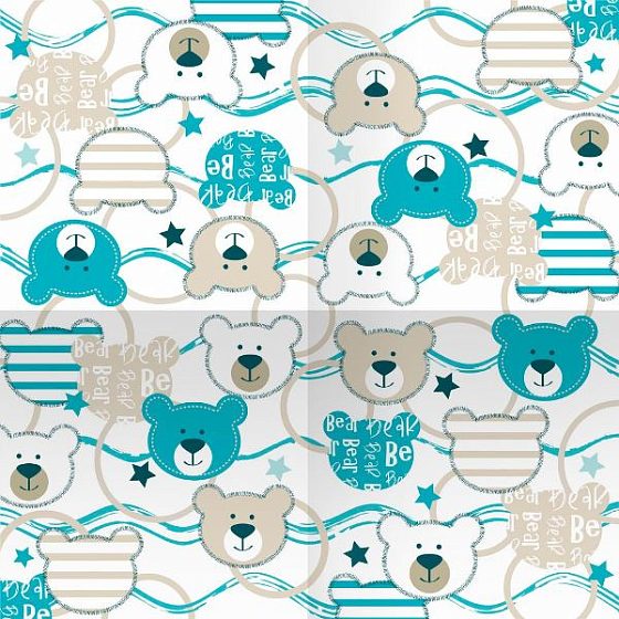 P Салфетки Мишки 33см X 33см 12шт