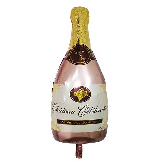 Y Фигура бутылка Шампанское Pink 49см Х 98см