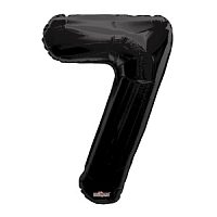 УЦЕНКА Фигура Цифра 7 черная 34"/86 см