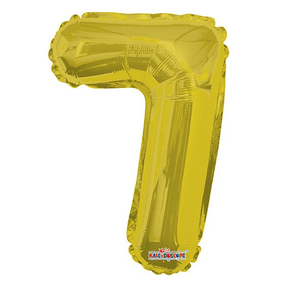 K Фигура Цифра 7 золото 14"/35см